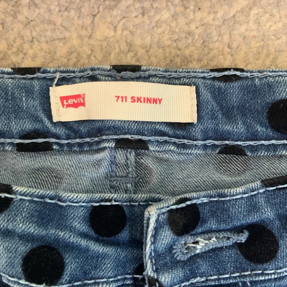 Levi’s 711 Skinny Polka Dot Jeans